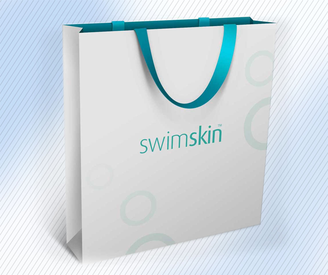 retail consumer bag design for swimskin